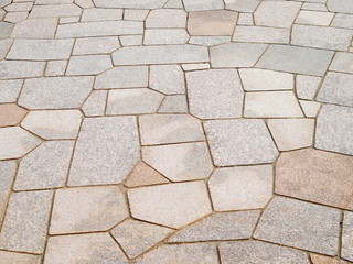 Obraz premium 乱張りの石畳