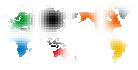 Dotted World Map