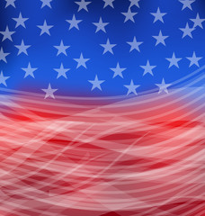 Abstract American Flag for happy 4th of july