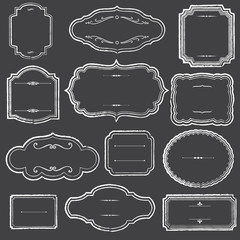 Chalkboard Frames and Ornaments © Giraphics