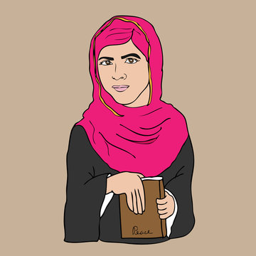 Islam girl and book