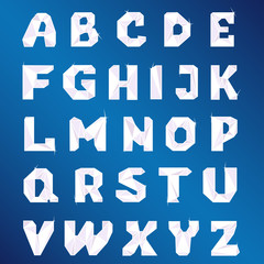 crystal alphabet for design