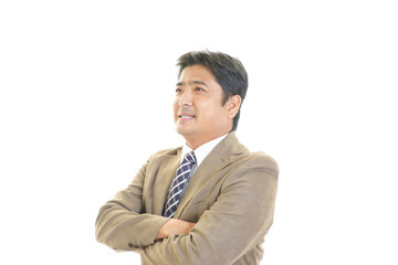 笑顔のビジネスマン