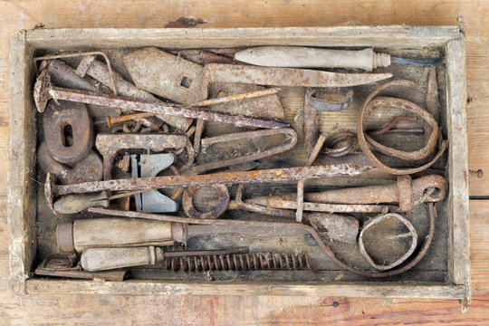 Old And Rusty Hand Tool