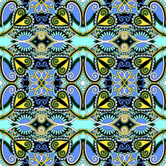 seamless geometry vintage pattern, ethnic style ornamental backg