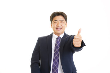 笑顔のビジネスマン