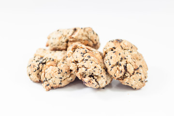 Cookies isolated on white background
