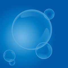 Vector silhouettes of bubble