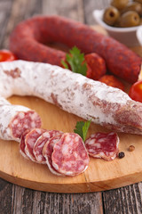 salami and chorizo