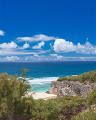 crique et plage de Trou d'Argent, île Rodrigues