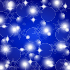 Christmas blue shiny abstract background