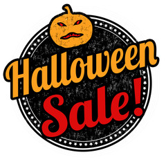 Halloween sale stamp