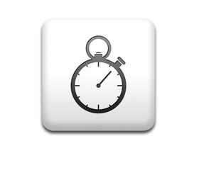 Boton cuadrado blanco 3D cronometro
