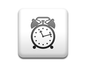 Boton cuadrado blanco 3D despertador