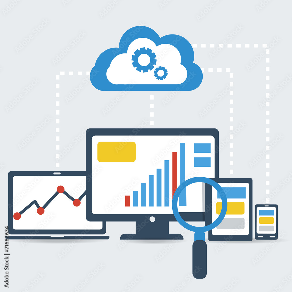 Poster responsive pc. seo optimization,web analytics.