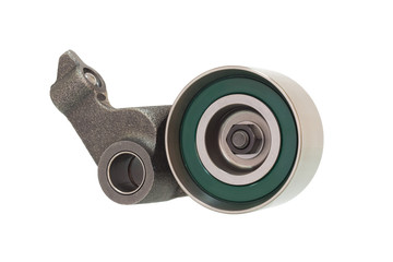 pulleys isolated on white. engine parts for V-belt