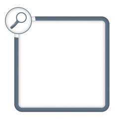 vectorframe for any text with magnifier