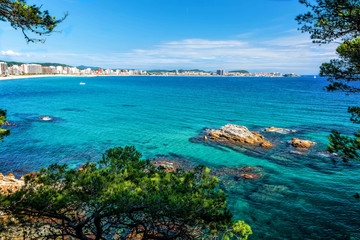 Detail of the Spanish coast