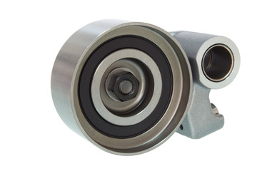 pulleys isolated on white. engine parts for V-belt