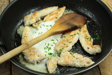 aiguillettes de poulet 