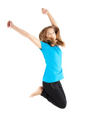 Fototapeta premium young girl jumping