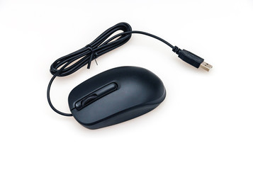 computer mouse on white background