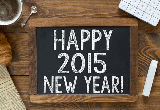Happy 2015 New Year! handwritten 