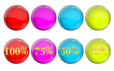 Discount bubbles set