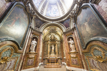 Fototapeta na wymiar Rieti (Italy), cathedral interior