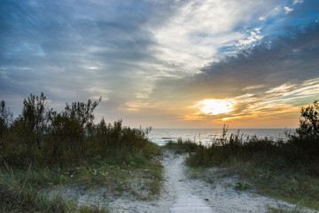 Beautiful beach with a dune