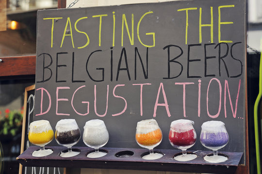 enseigne dégustation bières belges
