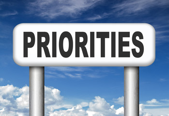 Obraz premium priorities