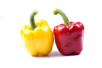 Group of color bell peppers