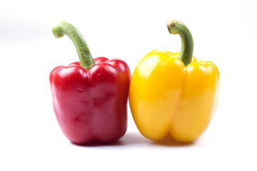 Group of color bell peppers