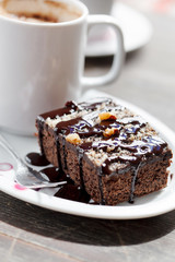 coffee with brownie