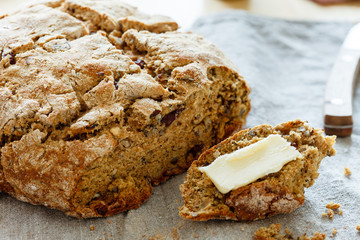 homemade wholegrain bread