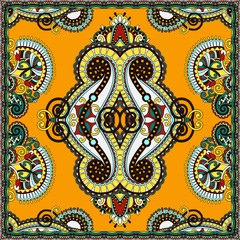 Traditional ornamental floral paisley bandanna. You can use this