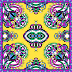 Traditional ornamental floral paisley bandanna. You can use this