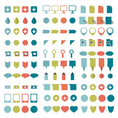 Big set of flat icons.