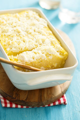Polenta with fresh cheese