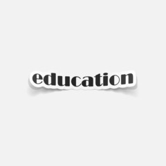 realistic design element: education