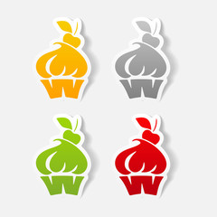 realistic design element: cake