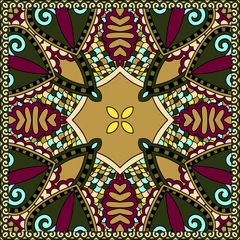 Badkamer foto achterwand Traditional ornamental floral paisley bandanna. You can use this © Kara-Kotsya