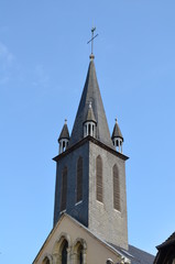 Fototapeta na wymiar Clocher d'une église - Lisieux (Normandie)