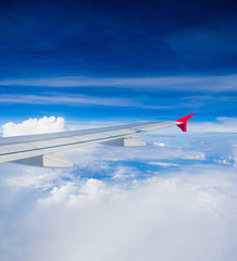 Fototapeta premium Heavenly Scene Wing over Lands