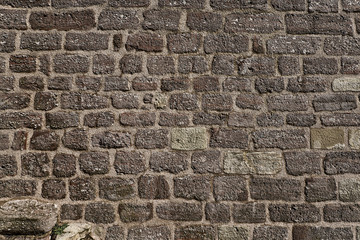 old weathered brick wall