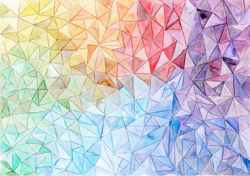 Fototapeta Colorful geometric background