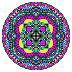 decorative design of circle dish template, round geometric patte
