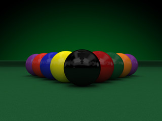 billiard  balls