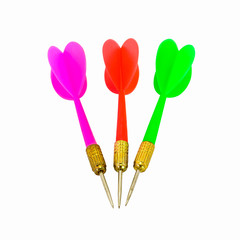 Colorful set of darts or arrow